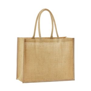 Natural Starched Jute Classic Shopper, miniatyr 2